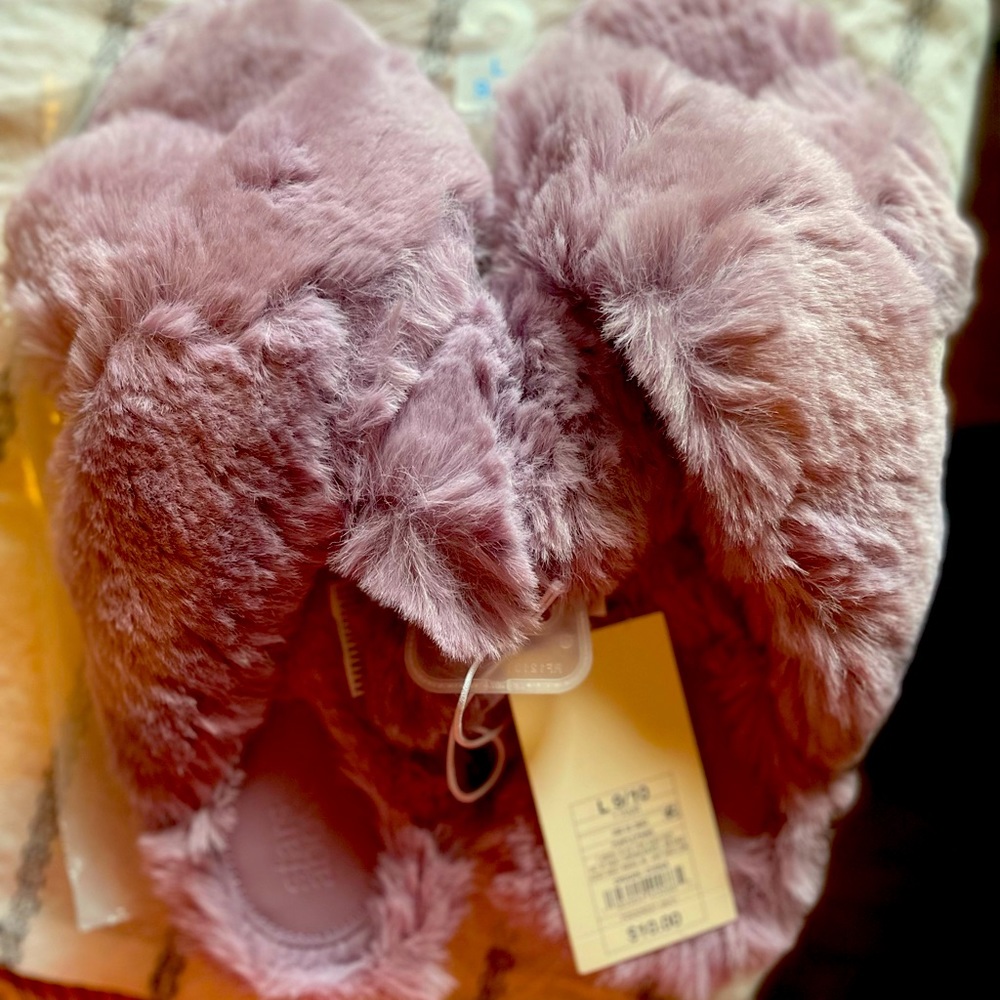 Purple Paris Slippers Size 9/10